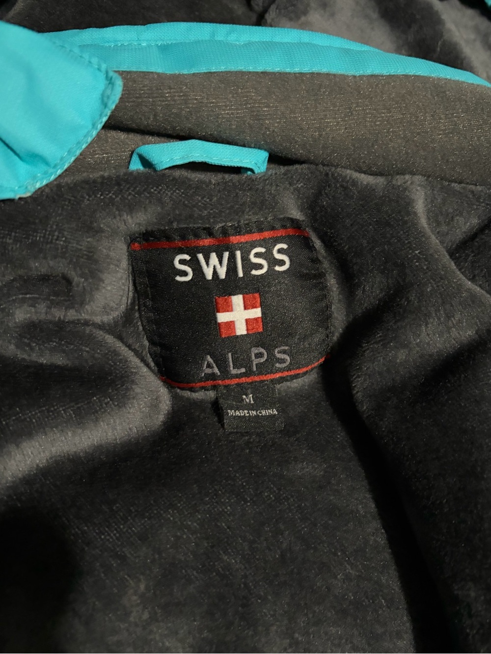 Swiss Tech Teal and Black Ski Jacket